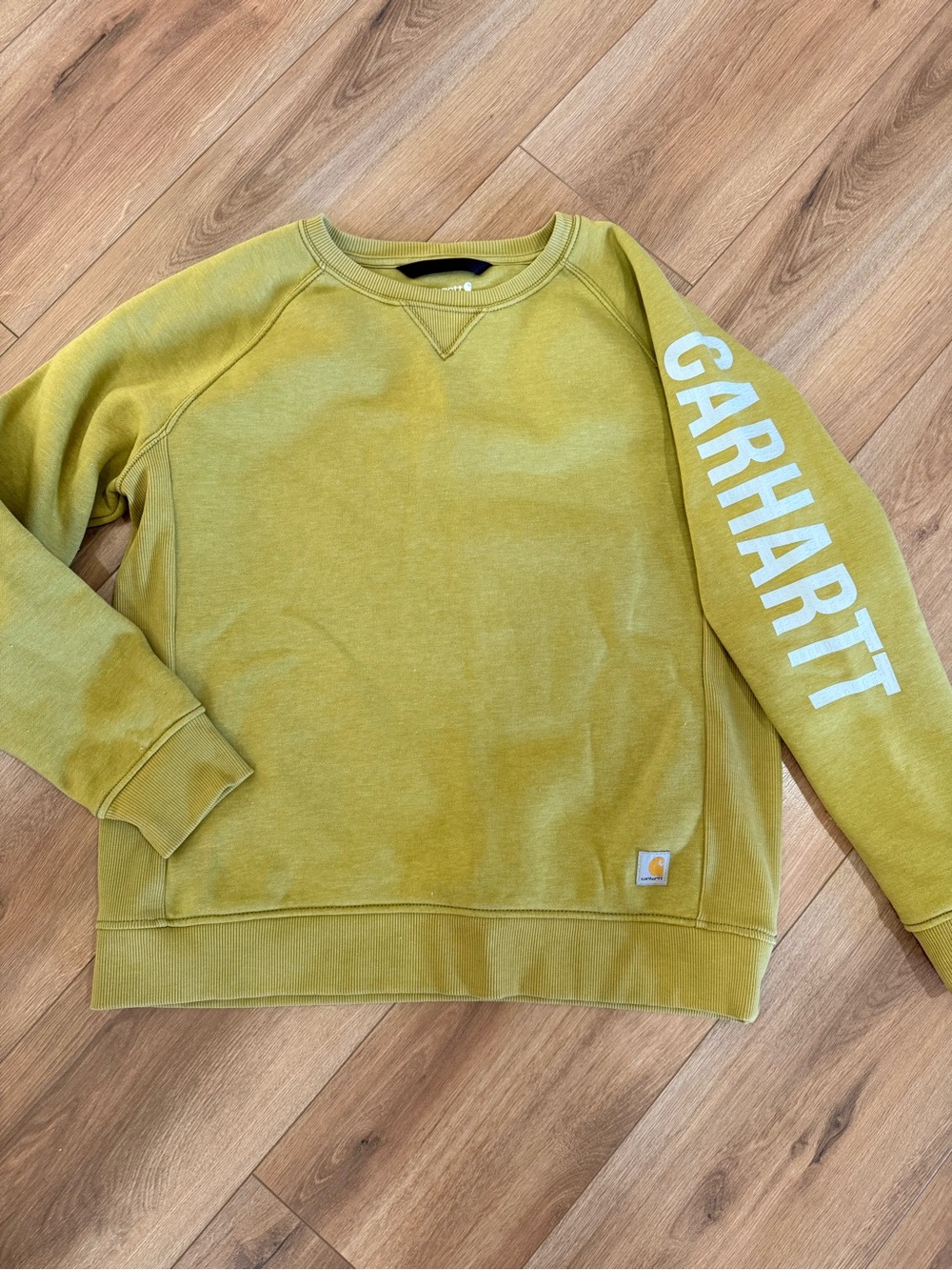Carhartt Men's Crewneck Sweatshirt in Olive - Picture 5 of 6